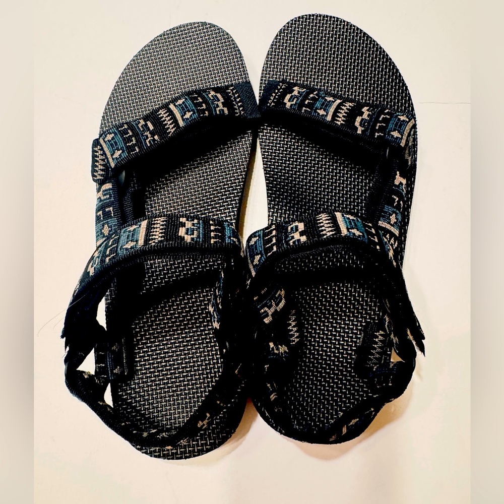 Men’s Teva Sandals SZ 8 Taupe/Green/Black